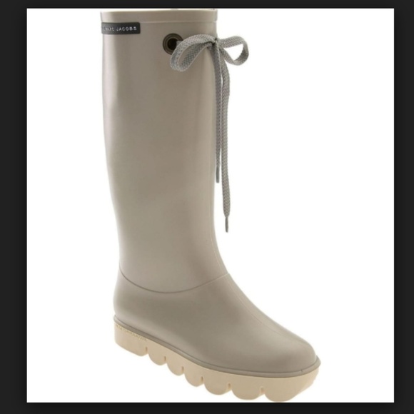 Marc By Marc Jacobs Shoes - Marc Jacobs Rain Boots 674136 Gray Lace-Up